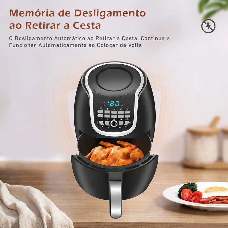 Fritadeira Elétrica Air Fryer 127V Coibeu 6.5 L