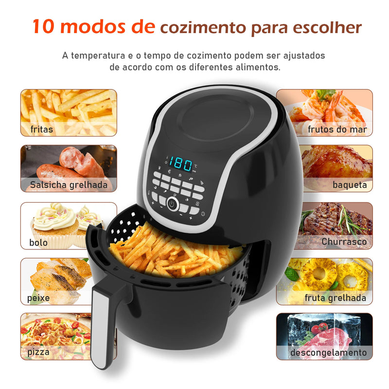 Fritadeira Elétrica Air Fryer 127V Coibeu 6.5 L